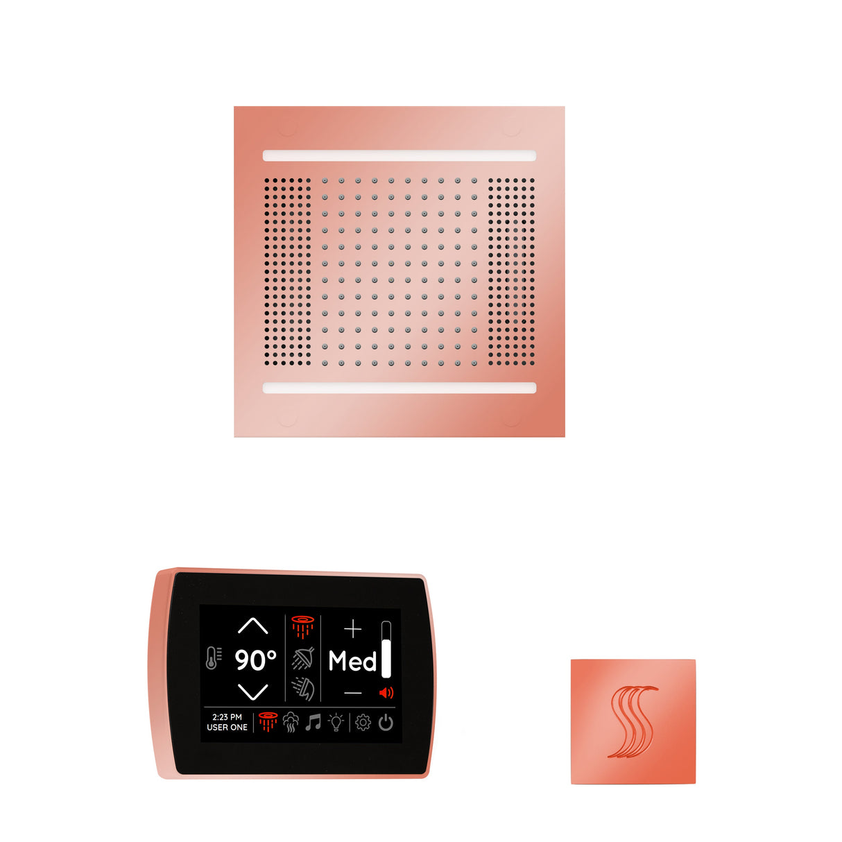 Thermasol The Wellness Hydrovive14 Steam Package With Signatouch Square | Empire Saunas