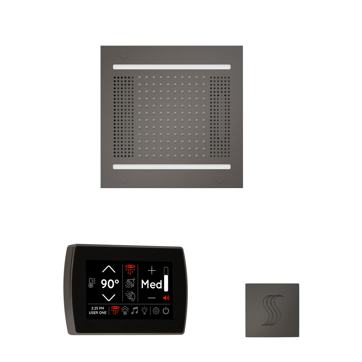 Thermasol The Wellness Hydrovive14 Steam Package With Signatouch Square | Empire Saunas