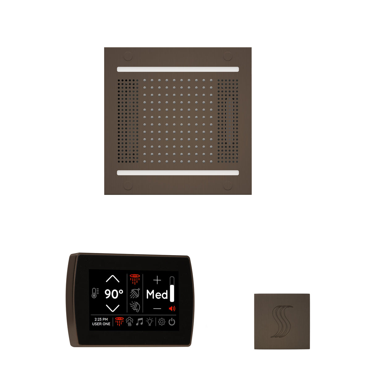 Thermasol The Wellness Hydrovive14 Steam Package With Signatouch Square | Empire Saunas