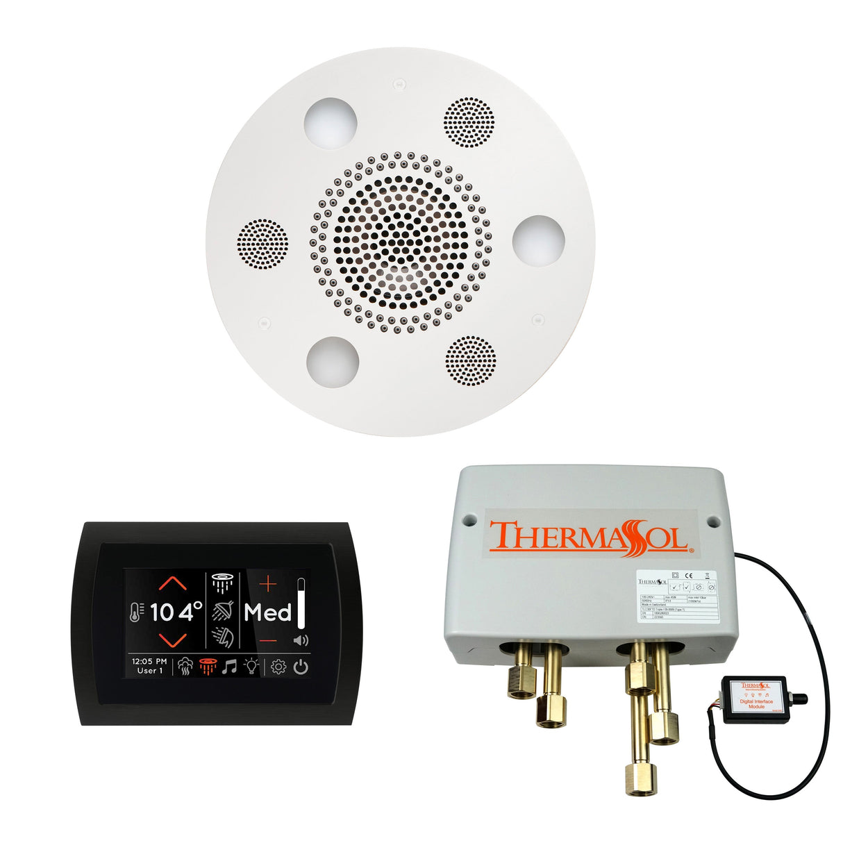 Thermasol The Wellness Shower Package With Signatouch Round | Empire Saunas