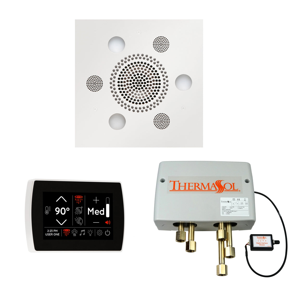 Thermasol The Wellness Shower Package With Signatouch Square | Empire Saunas