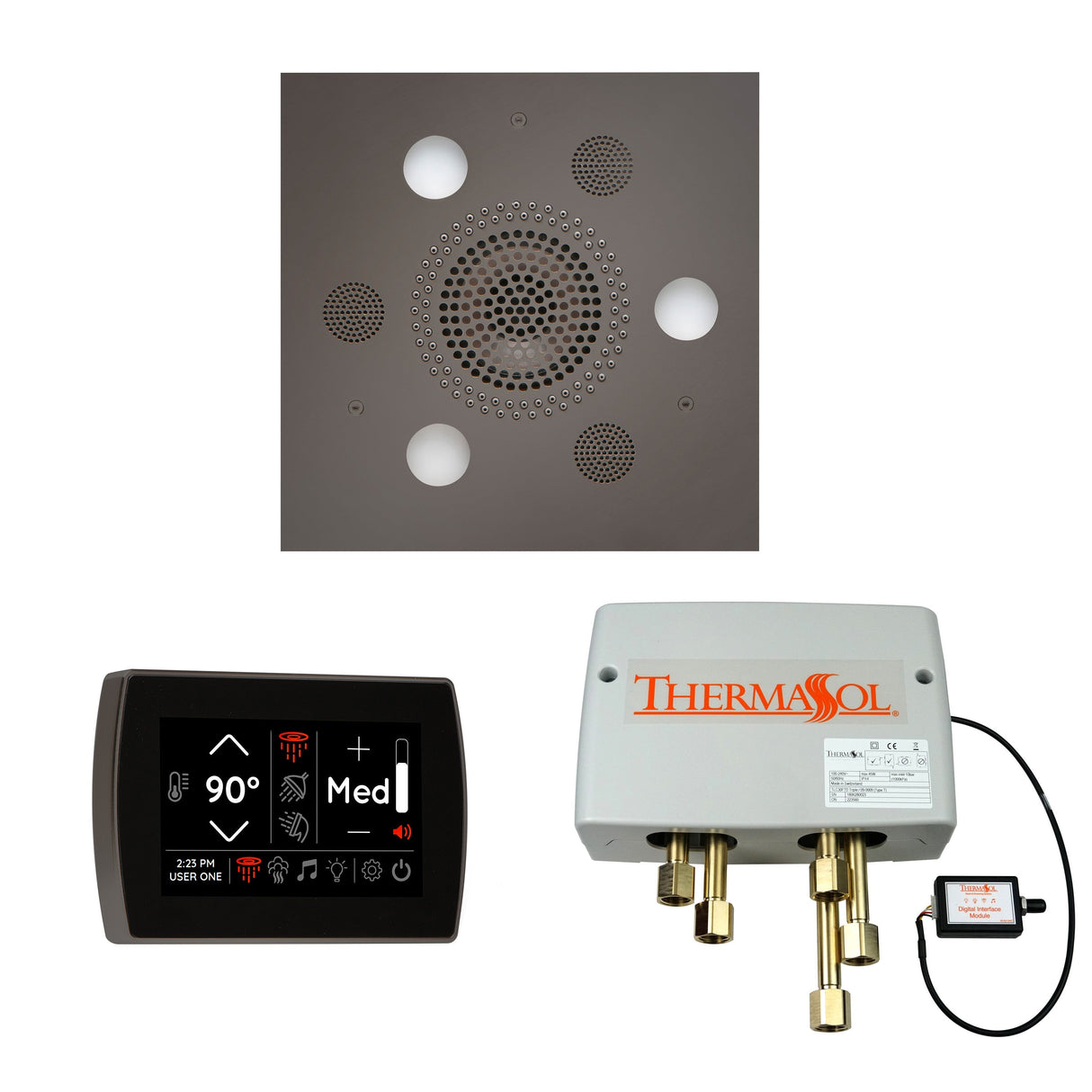 Thermasol The Wellness Shower Package With Signatouch Square | Empire Saunas