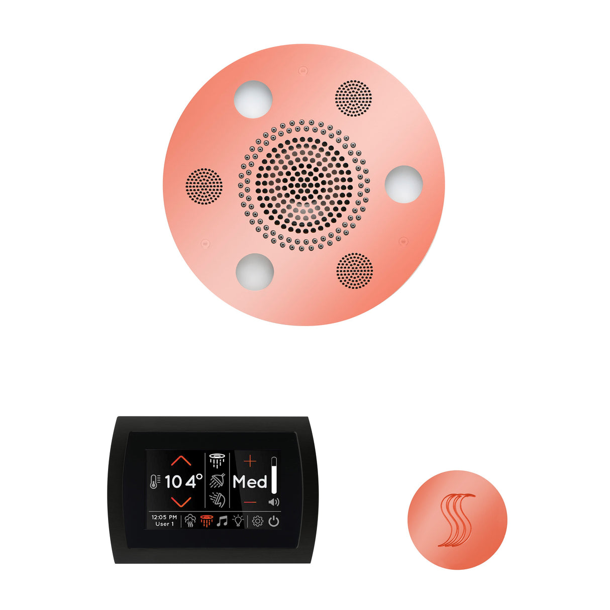 Thermasol The Wellness Steam Package With Signatouch Round | Empire Saunas