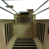 Wizzi Saunas 1 Person Large Glass Design Full Spectrum Infrared | Empire Saunas