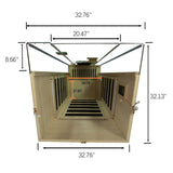 Wizzi Saunas 1 Person Large Glass Design Full Spectrum Infrared | Empire Saunas