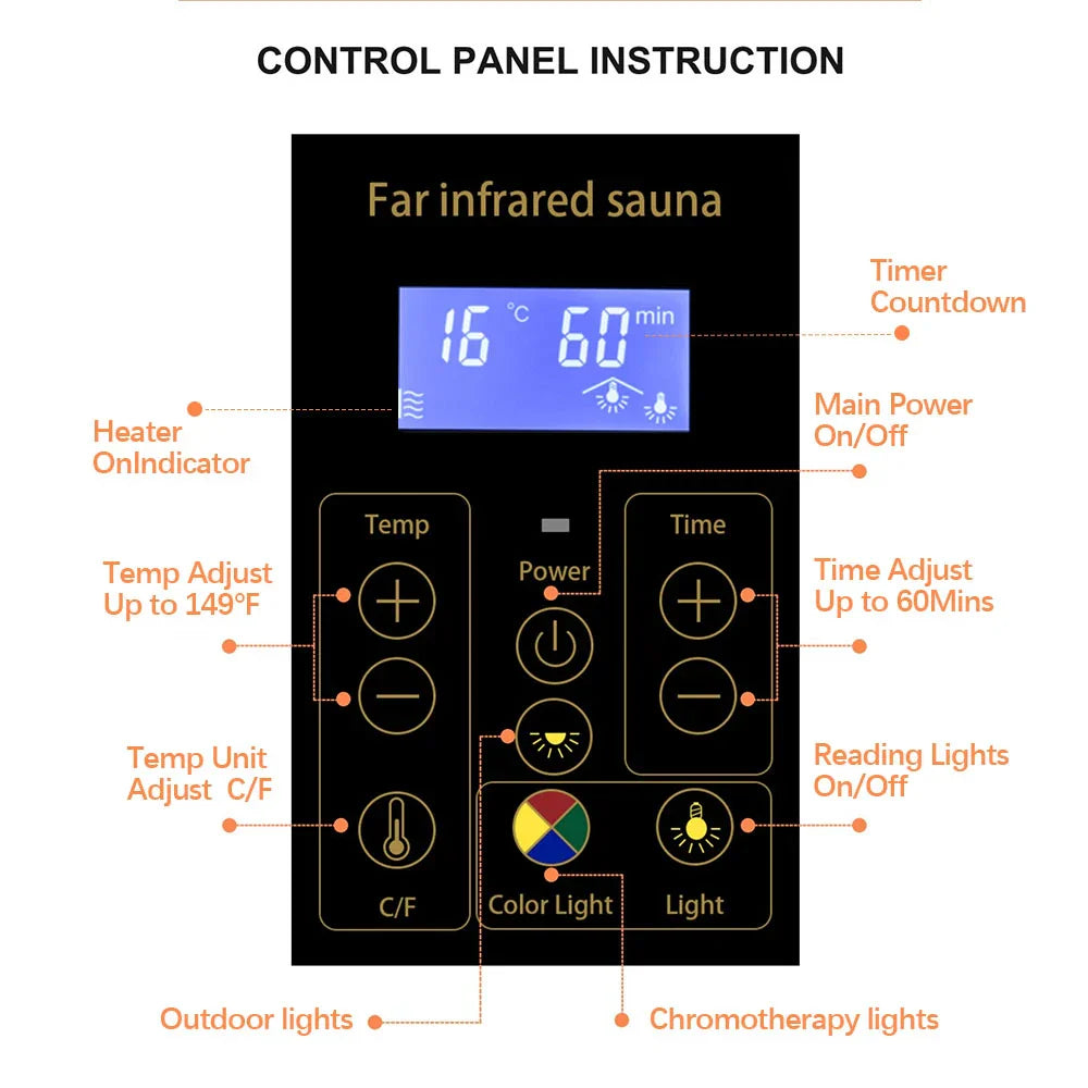 Wizzi Saunas 1 Person Large Glass Design Full Spectrum Infrared | Empire Saunas