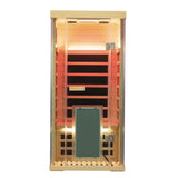 Wizzi Saunas 1 Person Large Glass Design Full Spectrum Infrared | Empire Saunas