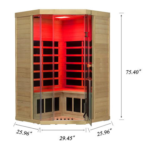 Wizzisaunas 2-3 Person Full Spectrum Low EMF Infrared | Empire Saunas