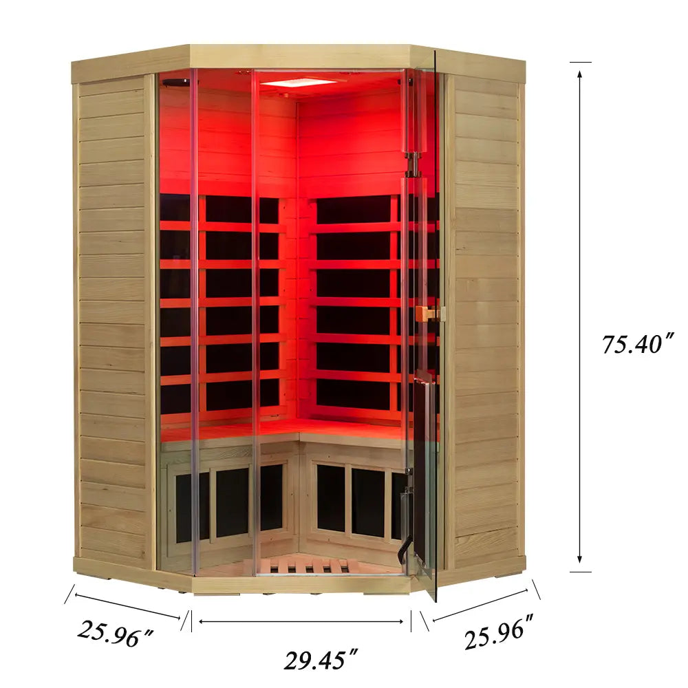 Wizzisaunas 2-3 Person Full Spectrum Low EMF Infrared | Empire Saunas